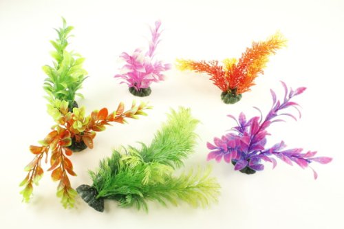 50cm - 52cm Plastic Plants, Assorted Plastic Aquarium Plants